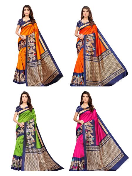 Art Silk 19 New Fancy Regular Wear Silk Printed Saree Collection